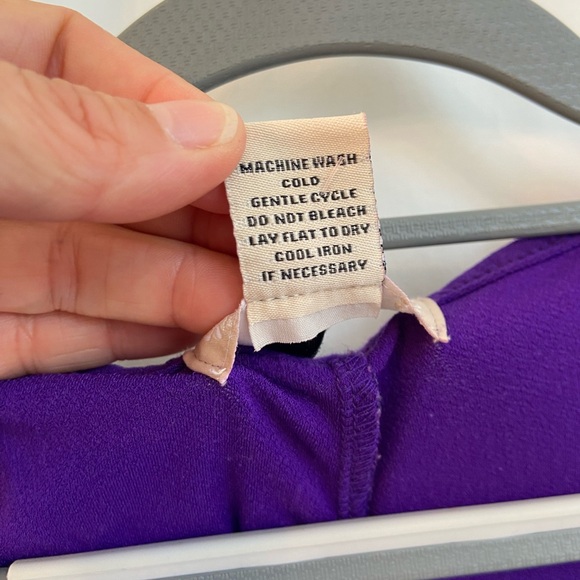 Diana Belle, Purple Sleeveless Blouse, Medium - Picture 8 of 10